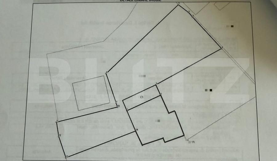 Teren Construcții intravilan de 596 mp, în Central