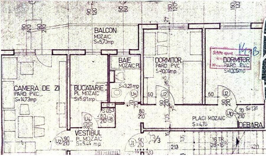 Oferta! Apartament 3 camere, decomandat, etaj 3/4, str Sitarului, Brasov - 18