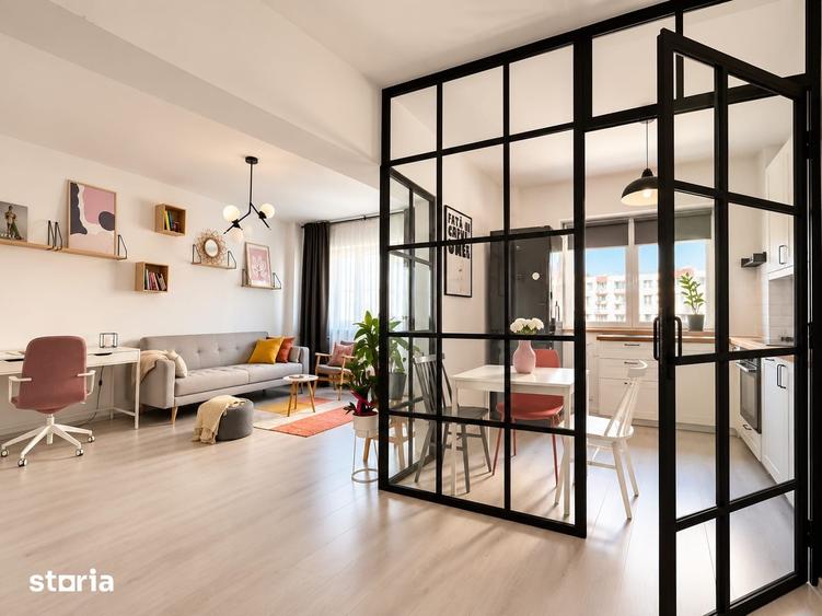 Apartament cu 2 camere semidecomandat, mobilat în Moșilor