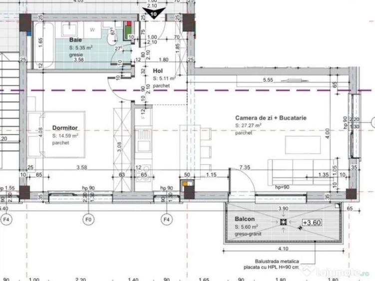Apartament cu 2 camere decomandat în Baciu