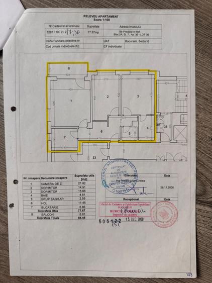 Apartament cu 3 camere decomandat, mobilat în Păcii