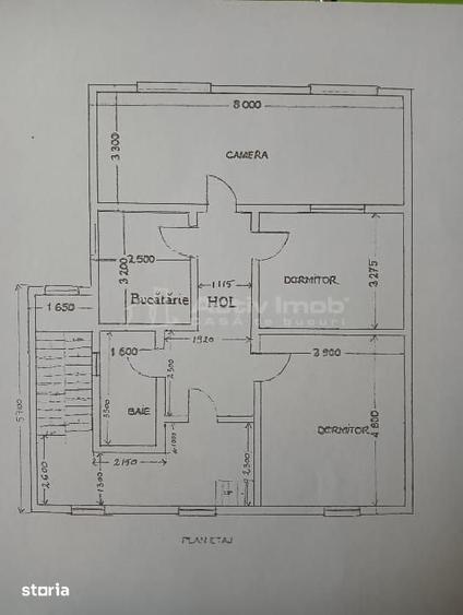 Casă cu 3 camere cu Teren 100 Mp în Central