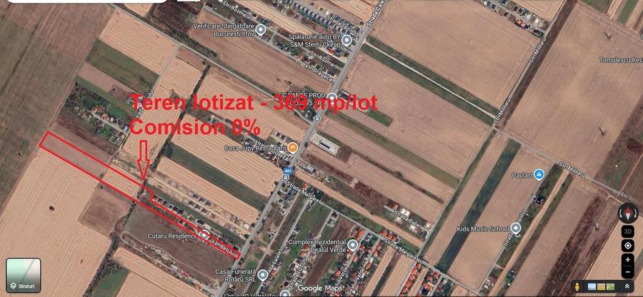 Teren Construcții intravilan de 469 mp, în Vidra