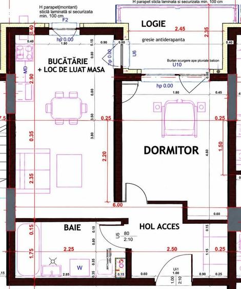 Apartament cu 2 camere decomandat în Florești