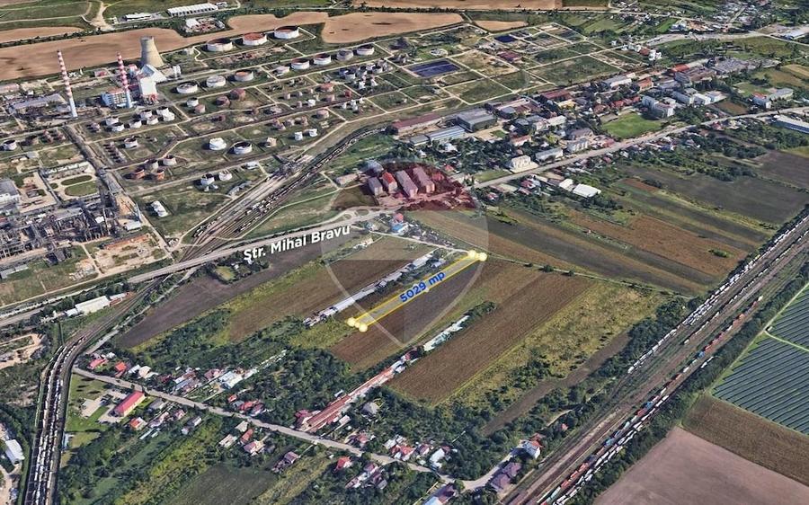 Teren de 5029 mp, în Mihai Bravu
