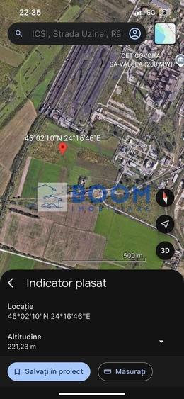 Teren Construcții extravilan de 64000 mp, în Căzănești (Râmnicu Vâlcea)