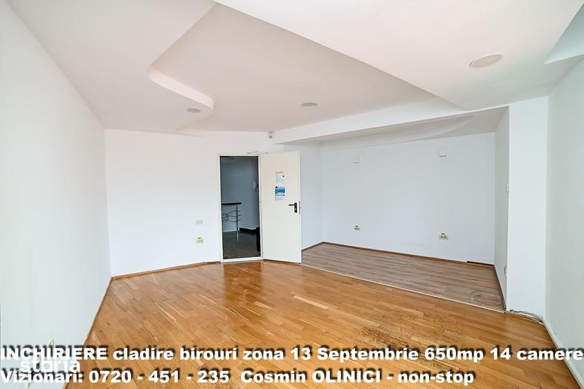 Spatii birouri de inchiriat zona 13 Septembrie I S+P+3 I 650 util - 6