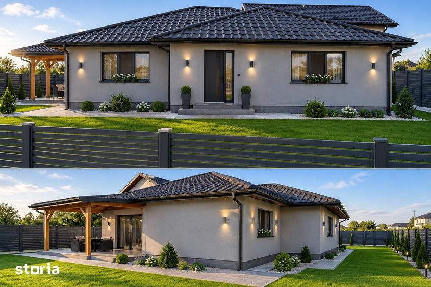 Casă cu 2 camere cu Teren 425 Mp în Holboca