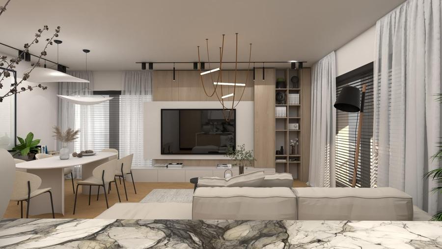 Apartament cu 3 camere decomandat în Titan