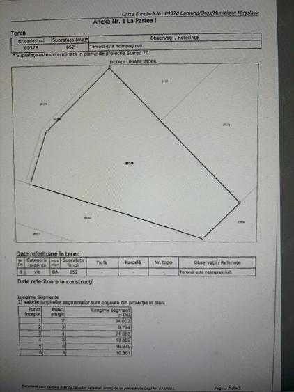 Teren de 652 mp, în Broșteni