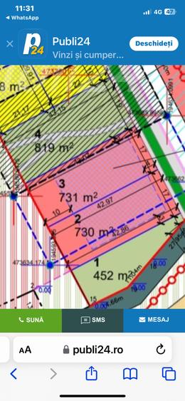 Teren Construcții intravilan de 730 mp, în Sânmihaiu Român