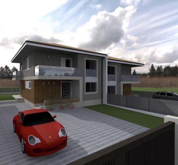 Duplex cu 4 camere cu Canalizare în Luna de Sus