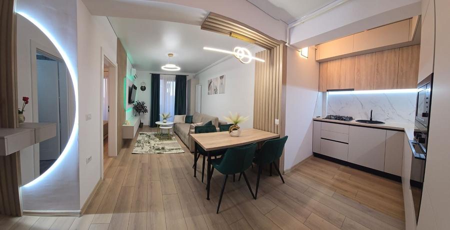 Apartament cu 2 camere semidecomandat, mobilat în Țiglina 2
