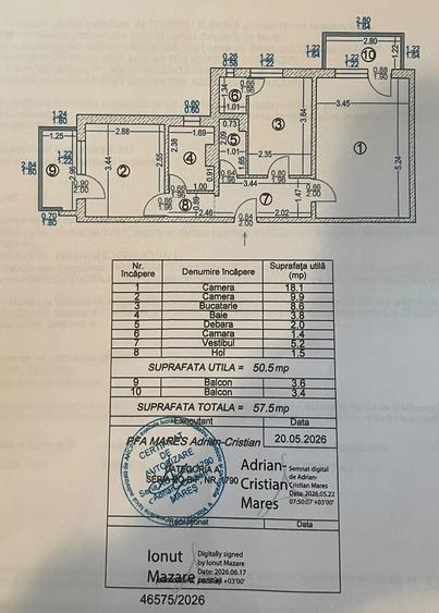 Apartament cu 2 camere decomandat în Berceni