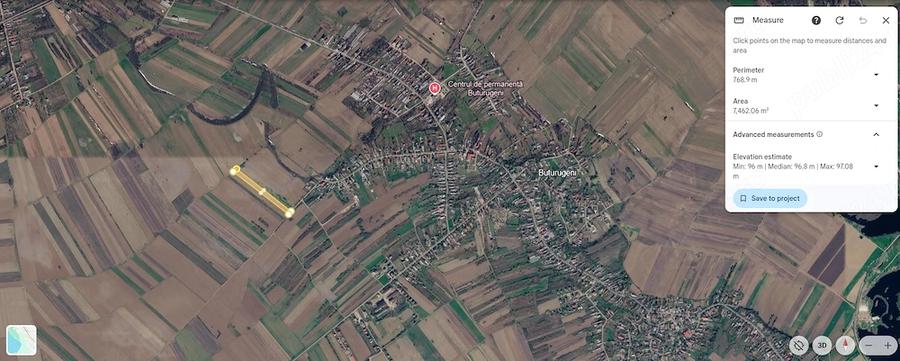 Teren de 7500 mp, în Buturugeni