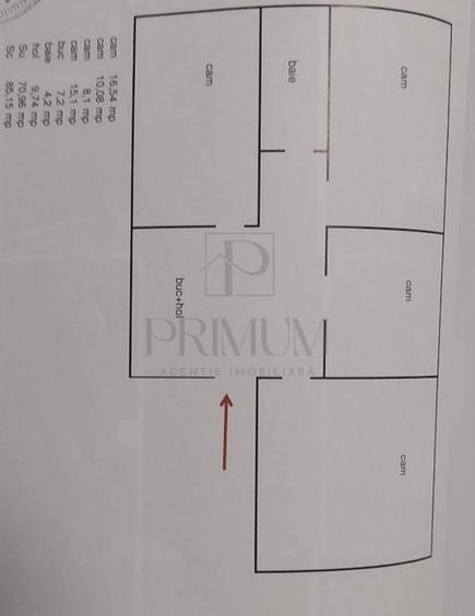 LIPOVEI - ETAJ 3 - BLOC IZOLAT - 4 CAMERE - 2 BALCOANE - CEN - 1