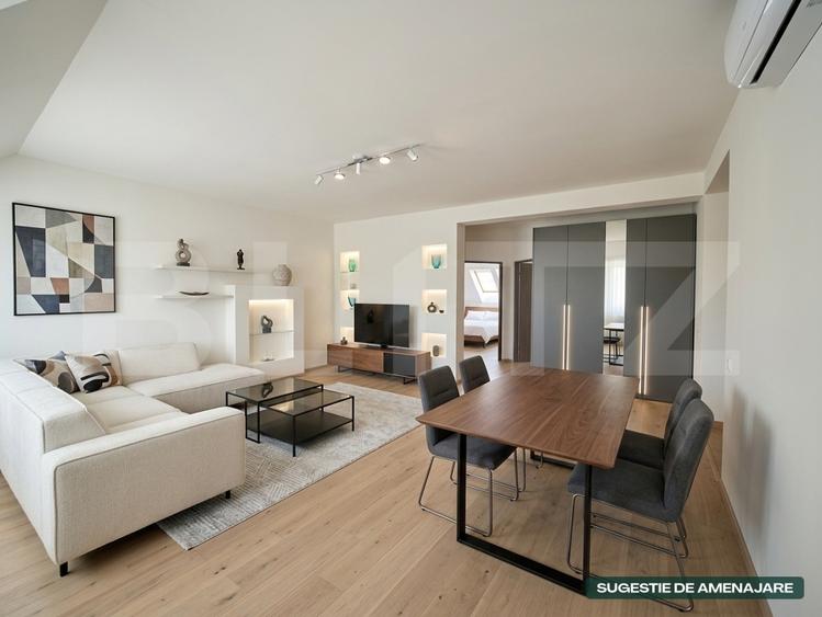 Apartament cu 3 camere semidecomandat, mobilat în Micro 16