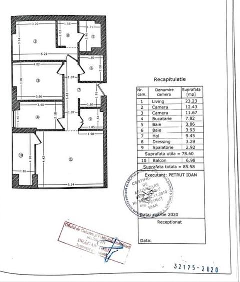 Apartament cu 3 camere decomandat în Banu Manta
