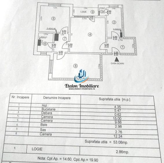 Apartament cu 3 camere semidecomandat în Dărmănești