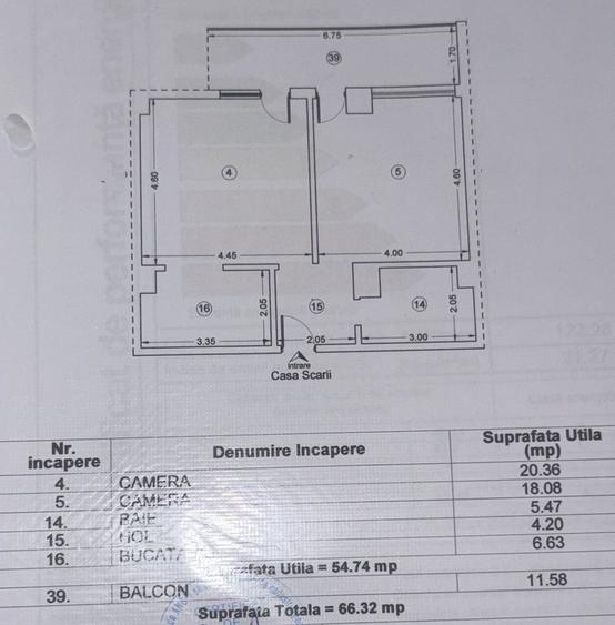 Apartament cu 2 camere decomandat, mobilat în Est