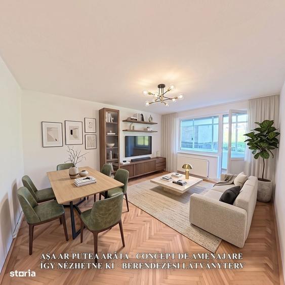 Apartament cu 2 camere decomandat în Sud