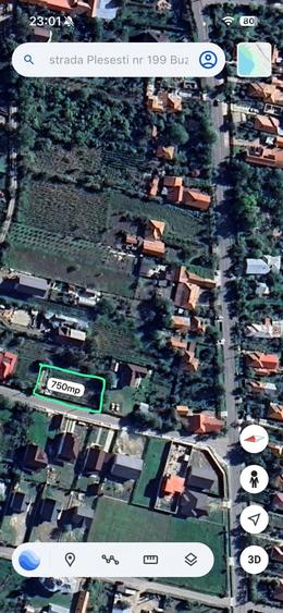 Teren de 750 mp, în Pleșești (Berca)