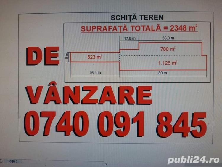 Teren de 2348 mp, în Negoiești