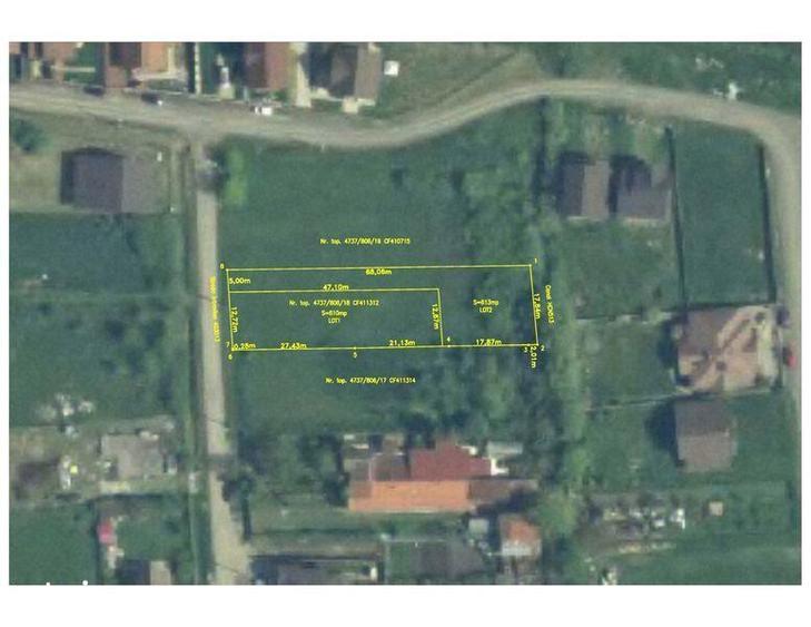 Teren intravilan Sacalaz direct de la proprietar in vatra veche 1223m - 1