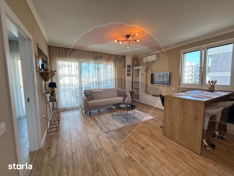 Apartament cu 2 camere, mobilat în Central