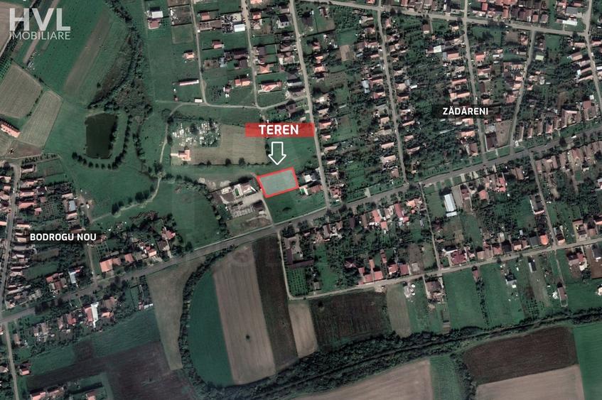 Teren Construcții intravilan de 2481 mp, în Zădăreni