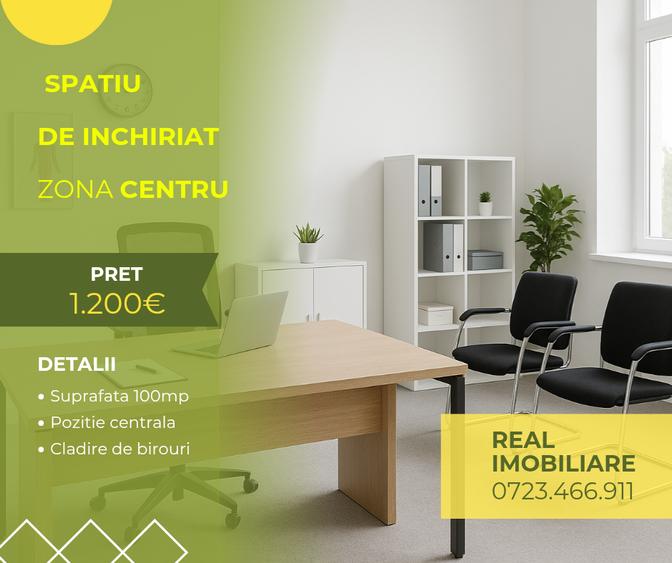 Spațiu comercial, de 100 mp, în Central
