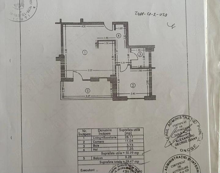 Apartament cu 2 camere decomandat în Nord