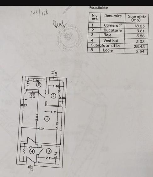 Garsonieră semidecomandată în Teiul Doamnei