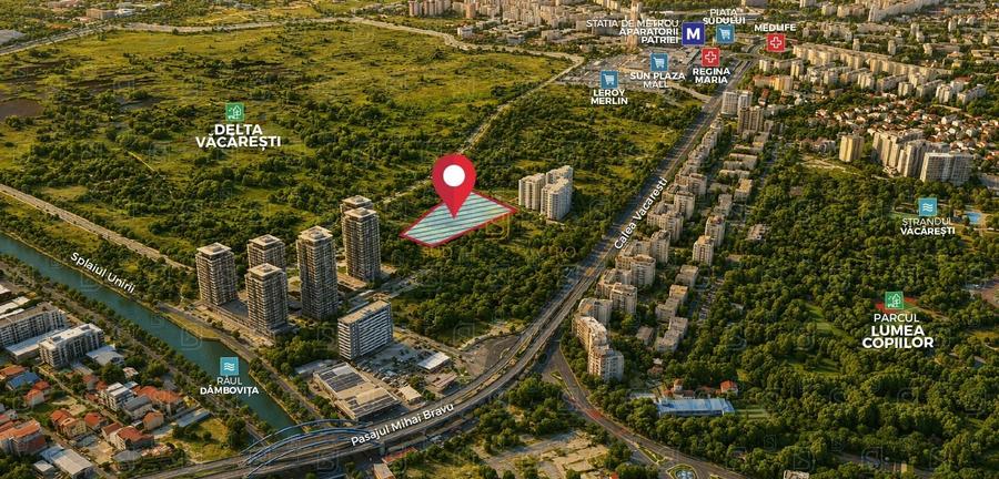 Teren Construcții intravilan de 10985 mp, în Berceni