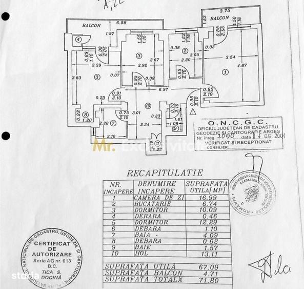Apartament cu 3 camere decomandat în Ultracentral
