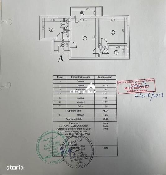 Apartament cu 2 camere decomandat în Berceni
