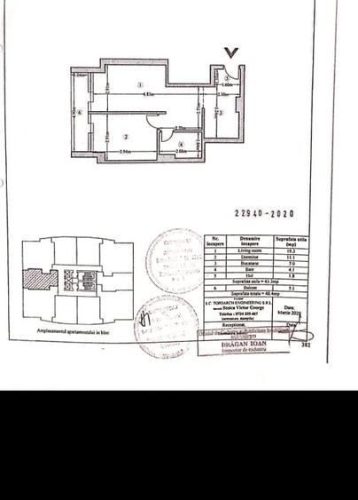 Apartament cu 2 camere semidecomandat, mobilat în Titan