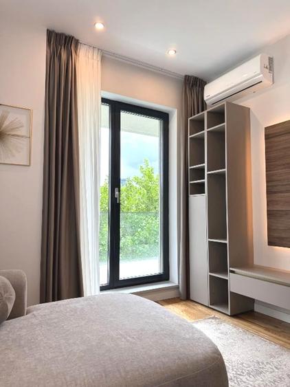 Apartament cu 2 camere semidecomandat, mobilat în Băneasa