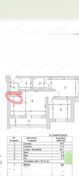 Apartament cu 3 camere semidecomandat, mobilat în Titan