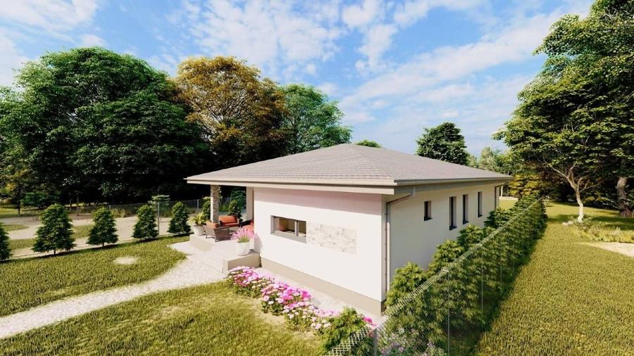 Casă individuală cu 3 camere cu Teren 500 Mp în Podgoria
