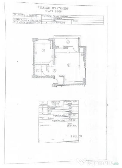 Apartament cu 2 camere semidecomandat în Albert