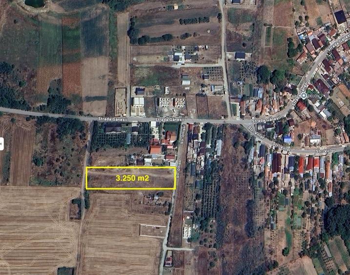 Teren de 3500 mp, în Milcov