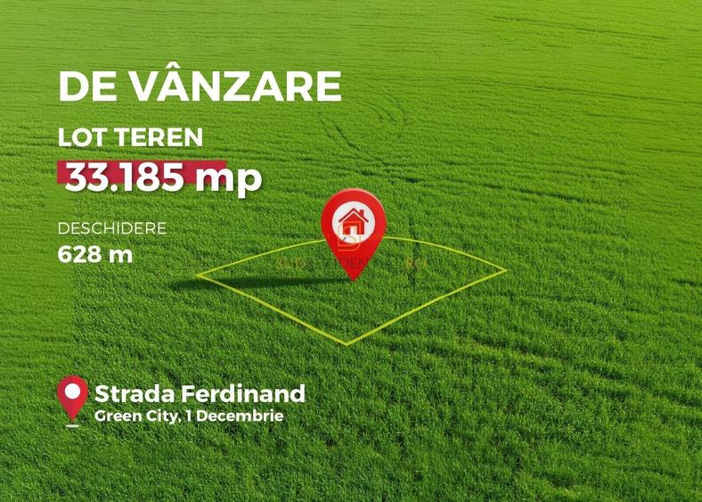 Teren Construcții intravilan de 33185 mp, în 1 Decembrie