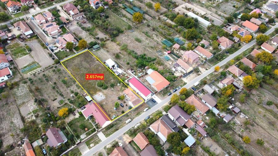Teren Construcții intravilan de 2657 mp, în Moșnița Nouă