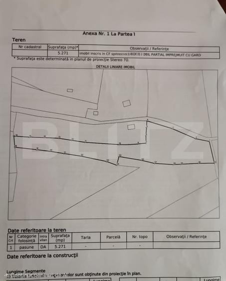 Teren Construcții intravilan de 5271 mp, în Gârda de Sus