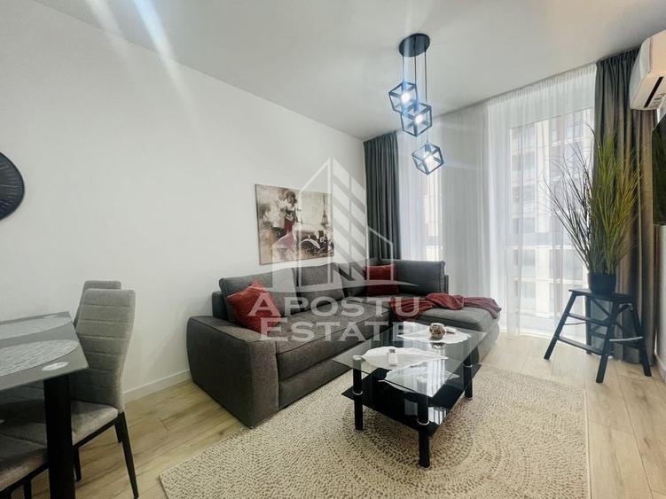 Apartament cu 2 camere semidecomandat, mobilat în Torontalului