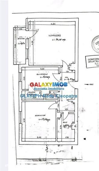 Apartament cu 2 camere decomandat în Democrației