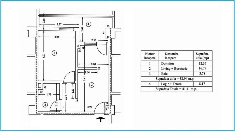 Apartament cu 2 camere în Central