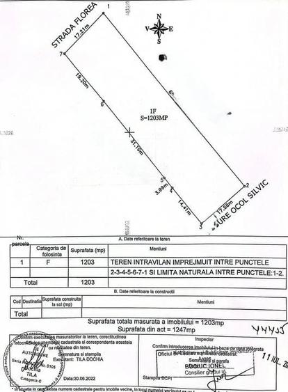 Teren intravilan 1203 mp Bascov-Florea zona Superba - 1