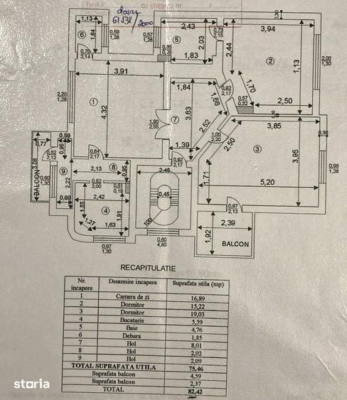 Apartament cu 3 camere decomandat în Floreasca